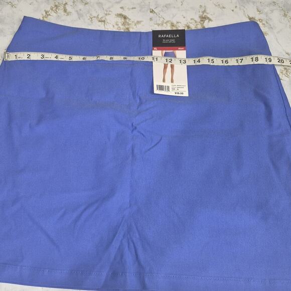 Rafaella Skort XL Amparo Blue Solid Print Golf Tennis Pickleball Athletic Skirt - Picture 4 of 8